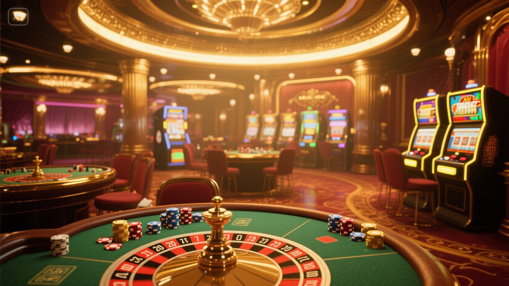 Casino coin dozer game desktop and mobile interfaces